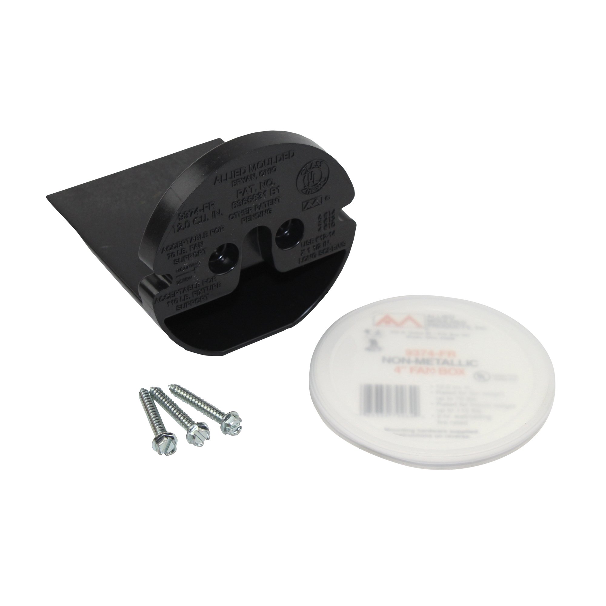 Allied Molded 4" Diameter Fans & Fixture Supports 9374-Fr (Pack Of 40)