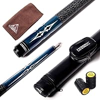 Vista 9 de Cuesoul Juego de taco de billar de madera de arce de 58 pulgadas, 19 oz/20 oz, punta de 11.5 mm/13 mm [peso ajustable]