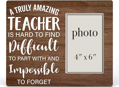 Miniatura 2 de Marco de fotos de madera de agradecimiento al profesor, un marco de fotos de madera verdaderamente increíble para profesores, regalo para el día del