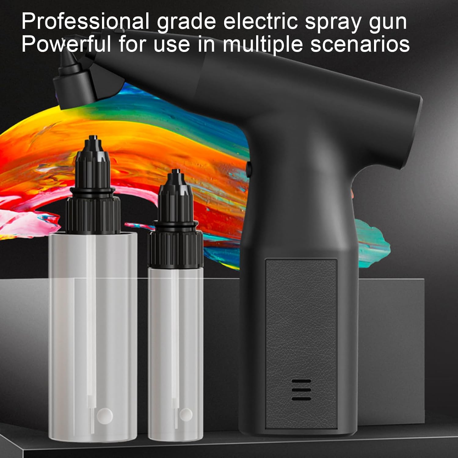 電気塗装噴霧器 - 1500mAhコードレスハンドヘルドペイントスプレー、スプレーガン|ポータブル電気エアポンプ調整可能なスプレーノ