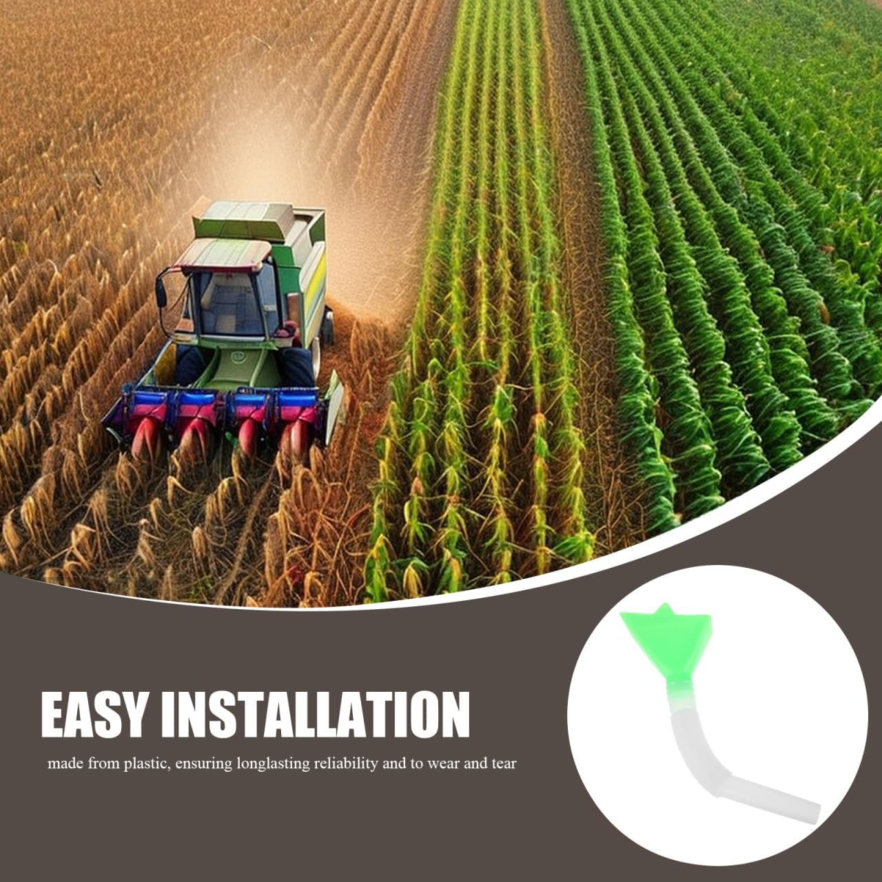 Mikikit 1set Efficient Distribution Tube for Wheat and Corn Plastic Accessory for Even Seed Distribution and Optimal Growth