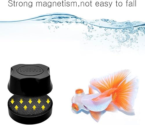 Miniatura 2 de InLiMa Limpiador magnético de vidrio para acuario, cepillo magnético para peceras de vidrio de 1.47 pulgadas, herramienta de limpieza para 1.25