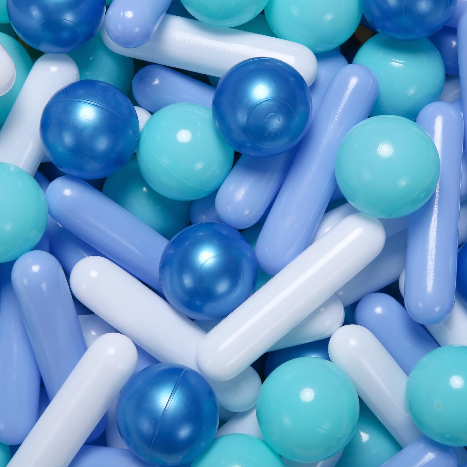 STARBOLO Ball Pit Balls for Kids -120pcs Crush Proof Plastic Toy Balls for Toddler Ball Pit, Ball Pit Play Tent, Baby Pool Water Toys, Christmas Party Decoration, Photo Props