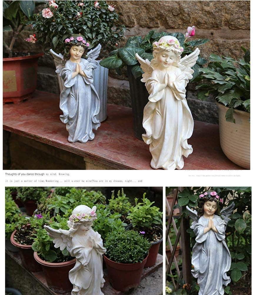 Amazon.co.jp: 彫刻の彫像、置物の家の装飾、樹脂の小さな天使の装飾