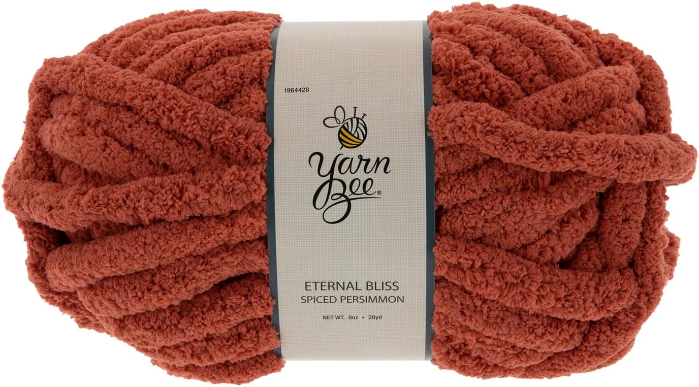 Yarn Bee Spiced Persimmon Yarn for Knitting/Crocheting Jumbo Eternal Bliss Yarn
