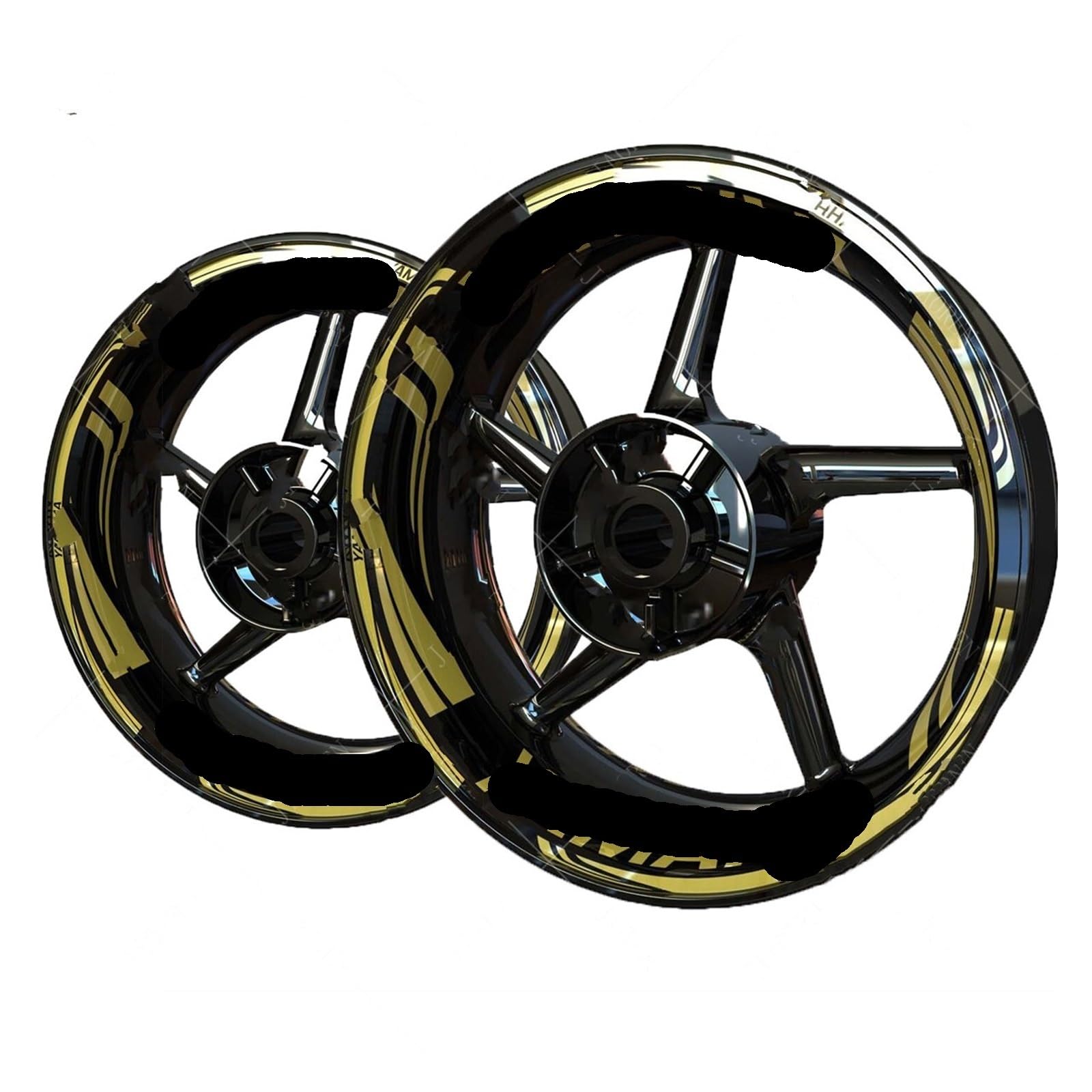 Autocollant pour roue de moto Yamaha liseré jante vinyle 17 18 pouces King 21