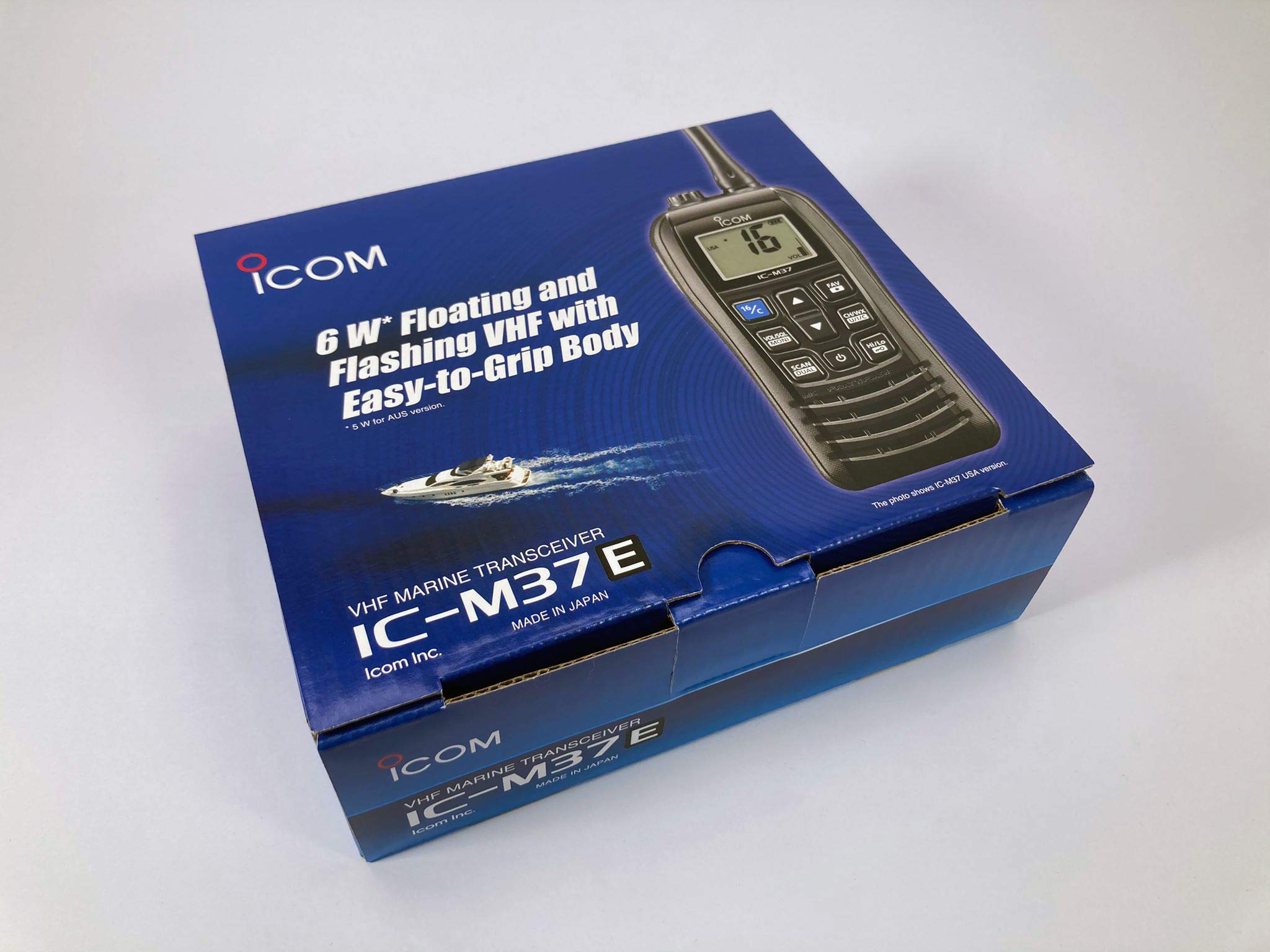 ICOM IC-M37 Récepteur VHF NAUTIQUE 6 W flottant détection lumineuse