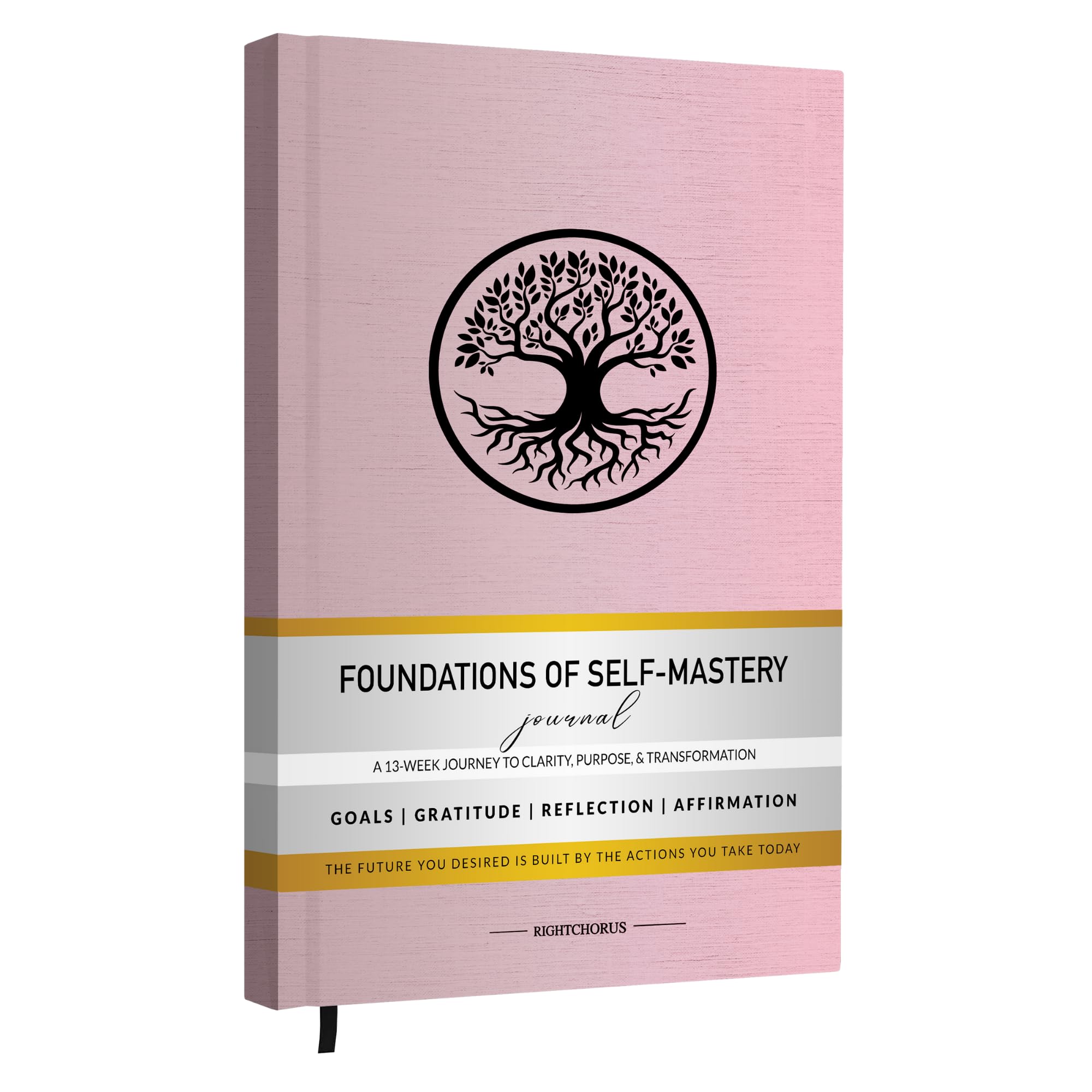 Foundations of Self Mastery Journal – Guided Daily Planner for Men & Women | Goal Setting, Gratitude, Manifestation, Affirmation, Reflection, Mindfulness, Productivity & Personal Growth (Pink)