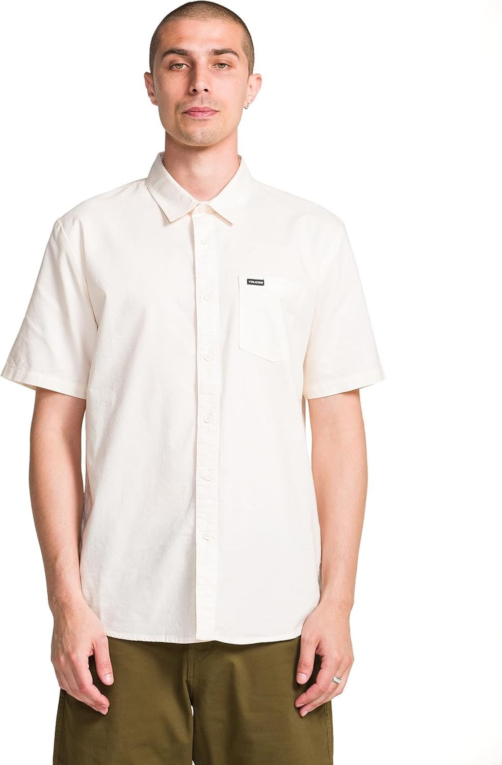 Volcom Men's Orion Short Sleeve Button Down Woven Shirt