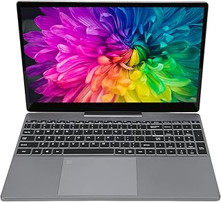 PUSOKEI 15.6 Inch Gaming Laptop, Slim Laptop, Intel N 95 CPU, 12G LPDDR5 RAM, FHD IPS Touchscreen, UHD Graphics, Gravity Sensor, Webcam, HDMI, WiFi, BT, Fingerprint Reader, Windows10/11 (256GB)