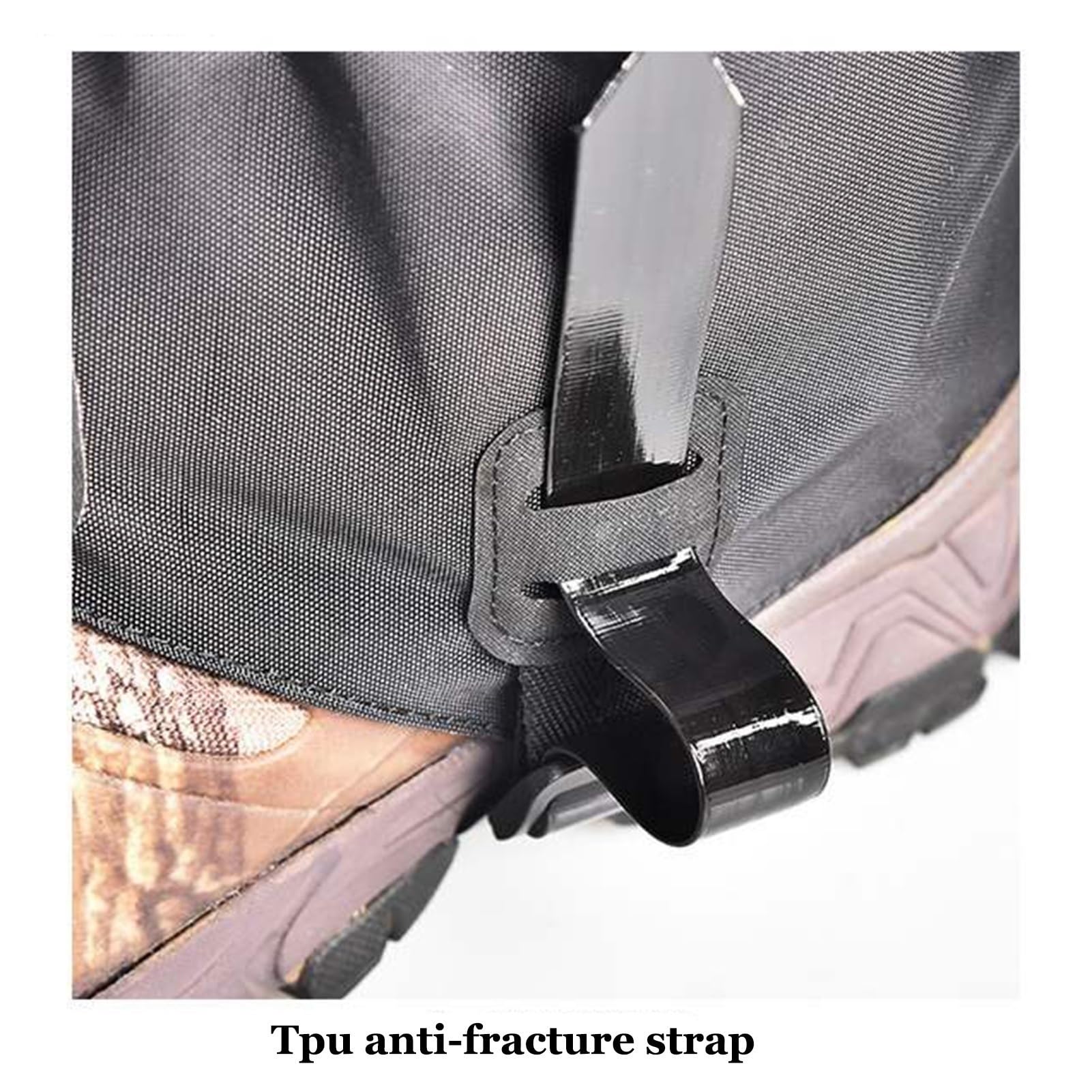 Guêtres de Jambe, guêtres d'extérieur réglables et allongées et guêtres de Raquettes à Neige, adaptées au Camping for Hommes et Femmes, à l'escalade, à la randonnée et à la Raquette