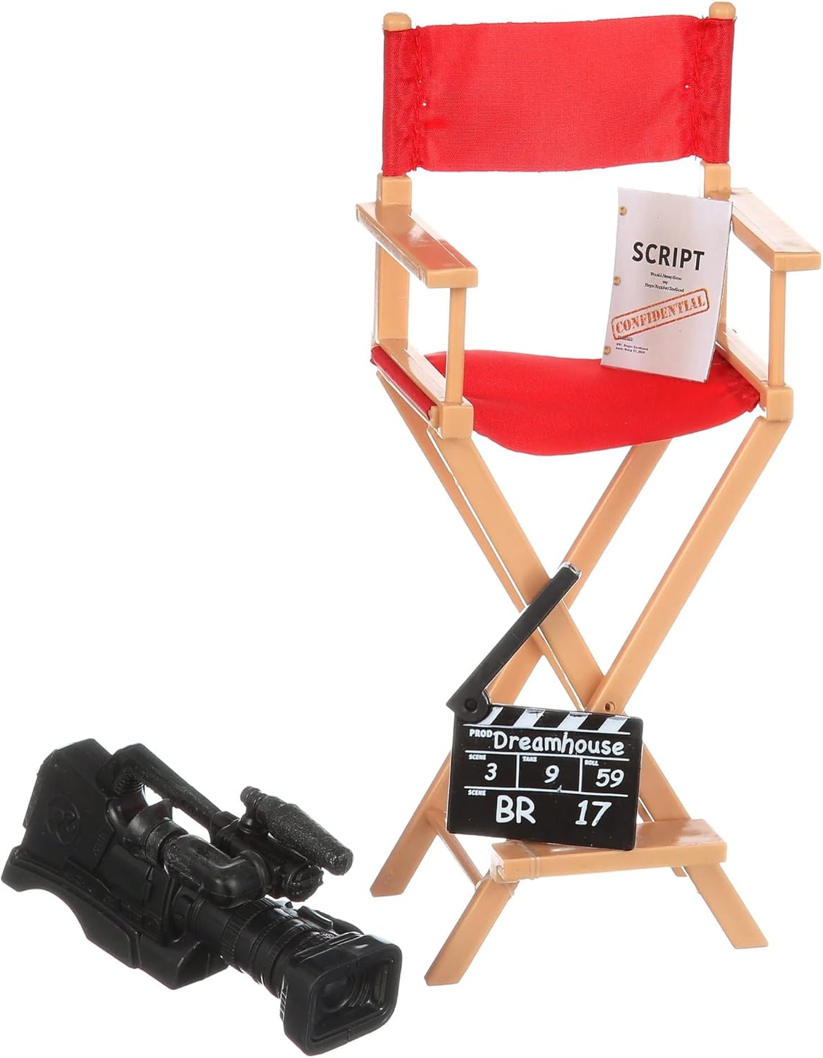 Barbie Film Director Doll “You Can Be Anything” Career Playset with Director Chair, Video Camera, Headphones, Script, Viewfinder & Clapperboard – Barbie Movie Toy & Gift for Kids 3+
