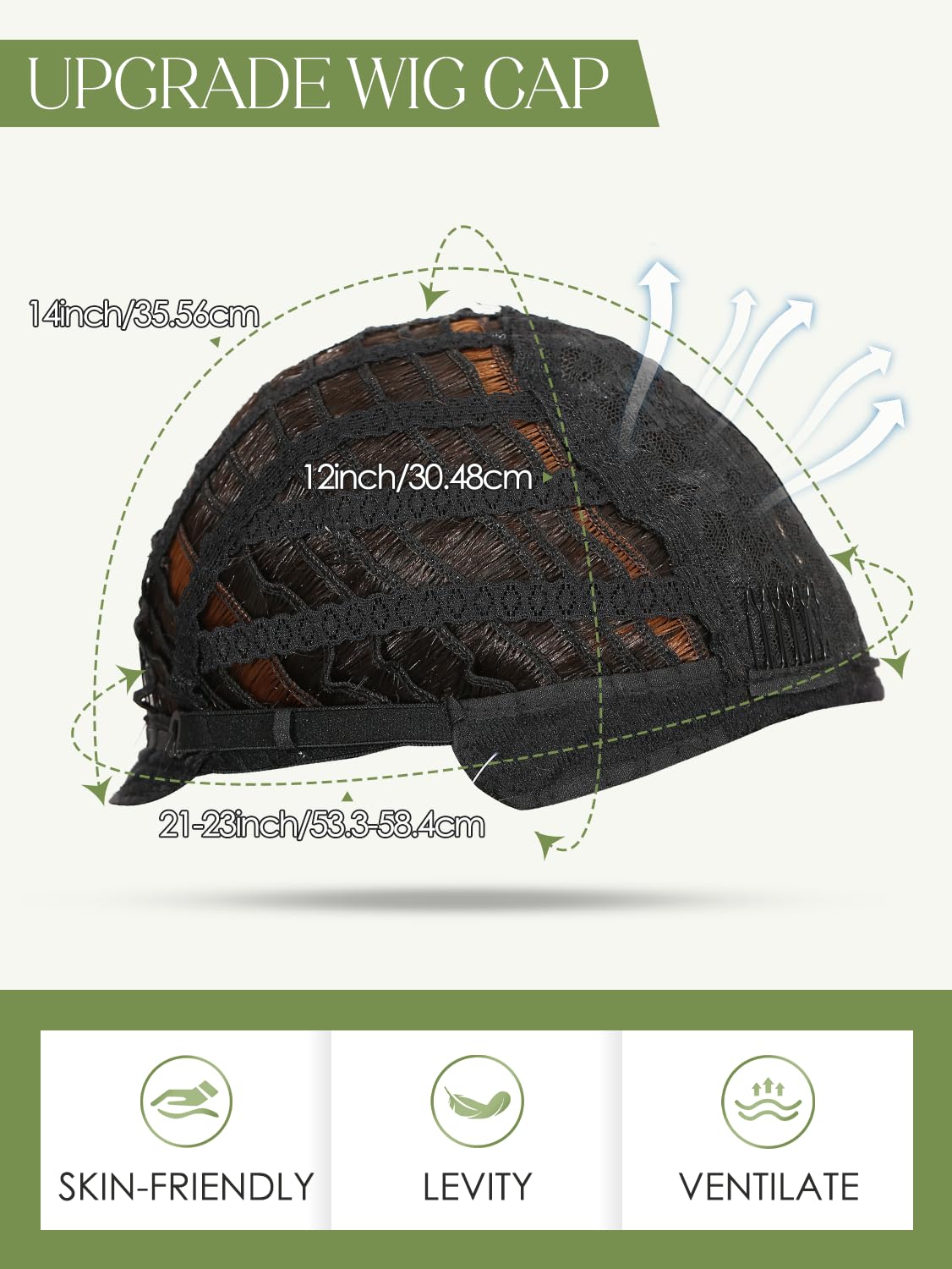 Quantum Love Highlight Long Straight Layered Wig with Bangs Mixed Brown Put on Go Wigs for Women Glueless Realistic Heat Resistant Synthetic Fiber (Highlight Brown)