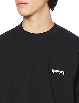 NEMOPHILA 長袖Tシャツ ブラック UNION STATION tシャツ NEMOPHILAプリントTシャツ メンズ