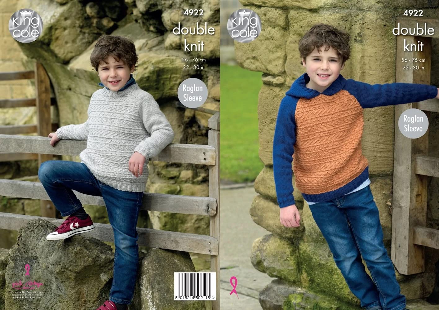 King Cole DK Knitting Pattern Hoodie and Sweater 4922