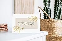 Vista 2 de Tarjetas de agradecimiento religiosas con versículo de la Biblia, diseño de acuarela de las Escrituras, paquete de 24 unidades, rectangular