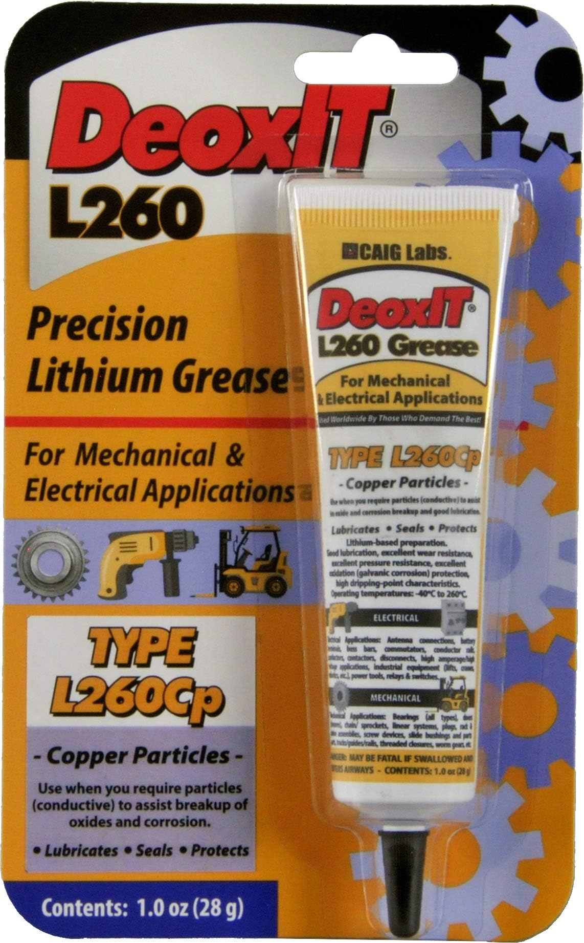 DeoxIT L260 Grease L260Cp, Tube copper particles 28 g - L260-C1