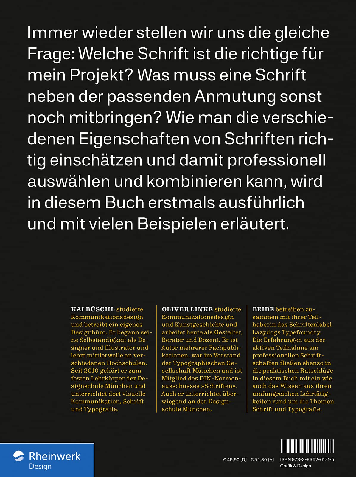 Schrift. Wahl und Mischung: Das Handbuch für den sicheren Umgang mit Typografie. Mit vielen praktischen Beispielen