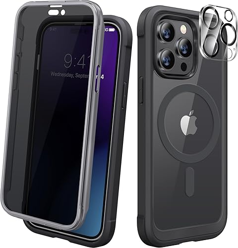 Miniatura 113 de Diaclara Funda magnética diseñada para iPhone Air, protector de pantalla de cuerpo completo, compatible con MagSafe, funda militar a prueba de Azul
