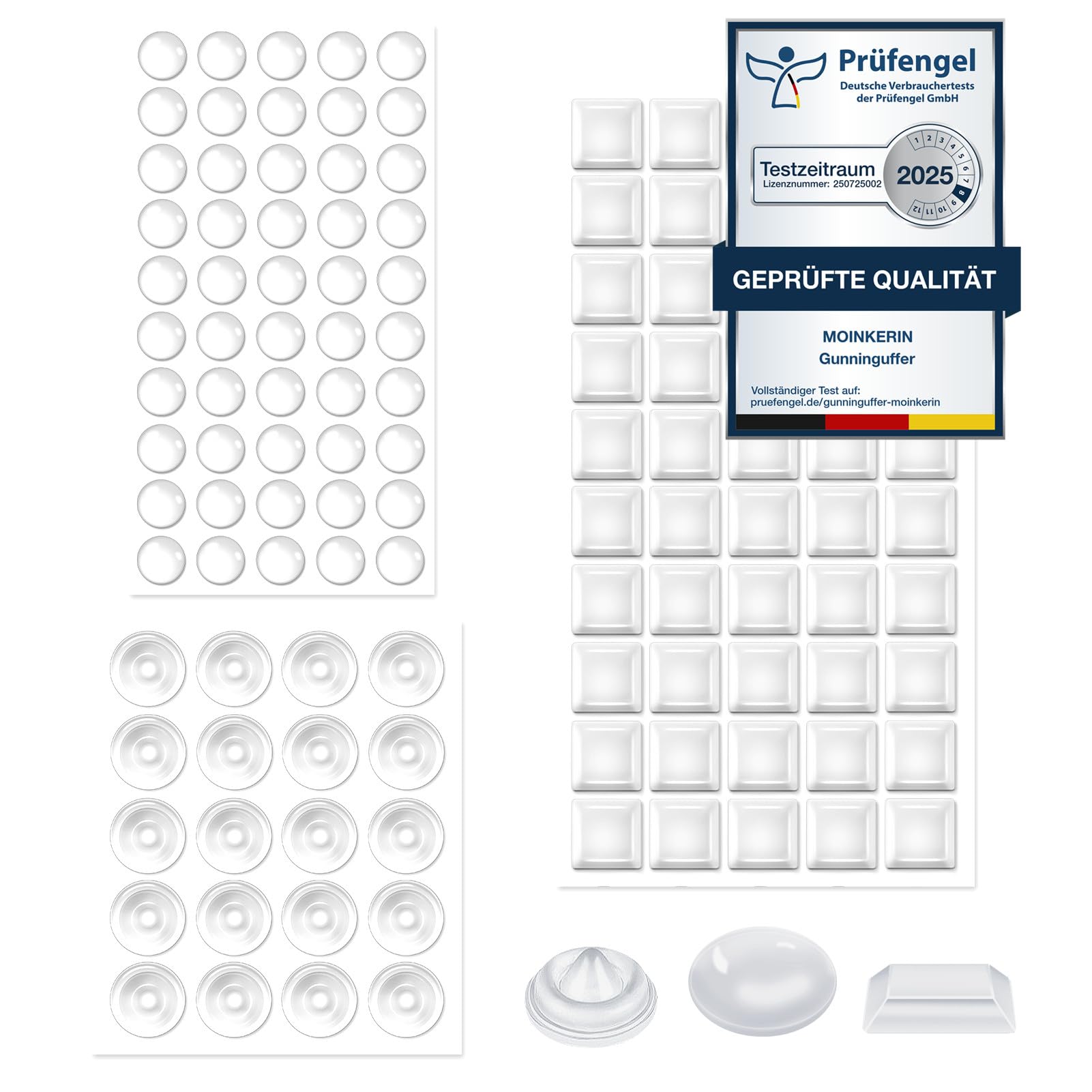 120 Stück Gummipuffer Selbstklebend - 10mm Transparent & Schwarz Für Möbel