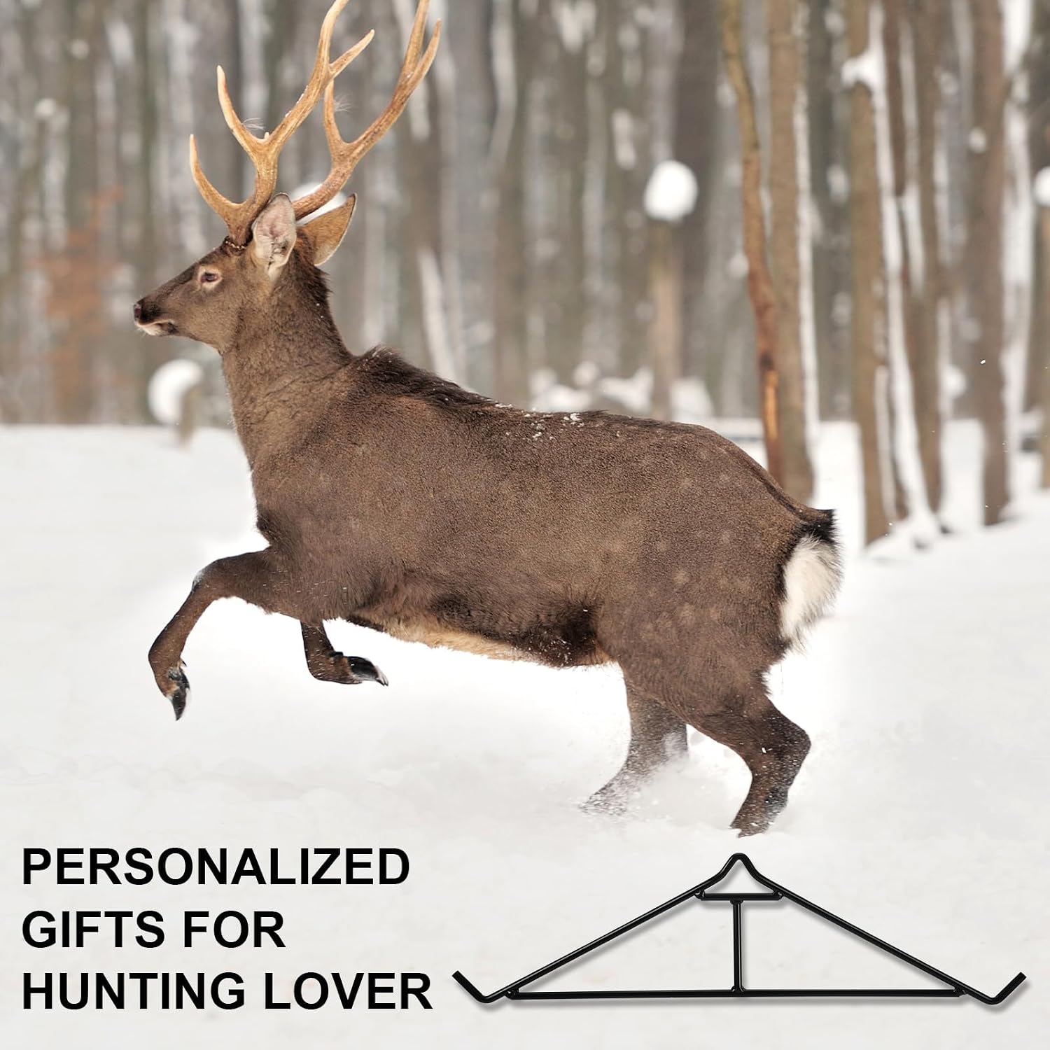 Gisafai 2 Pcs Deer Gambrel 25 Inch Steel Bar with Hooks image 5