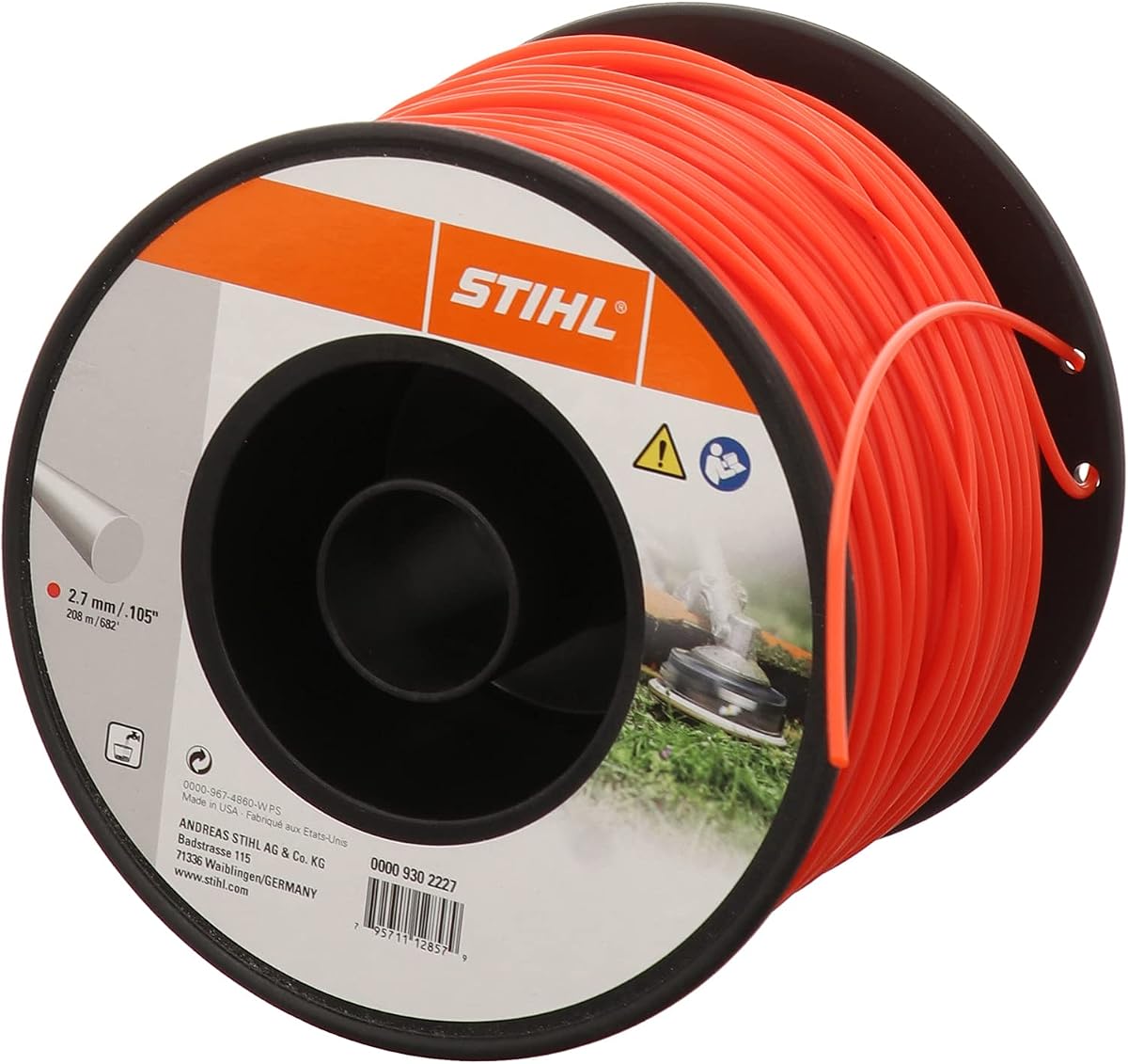 Stihl Genuine 0000 930 2227 2.7mm x 215m 3lb Bulk Line