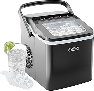 ICEMAN Dual-Size Ice Maker Countertop - Portable Ice Machine