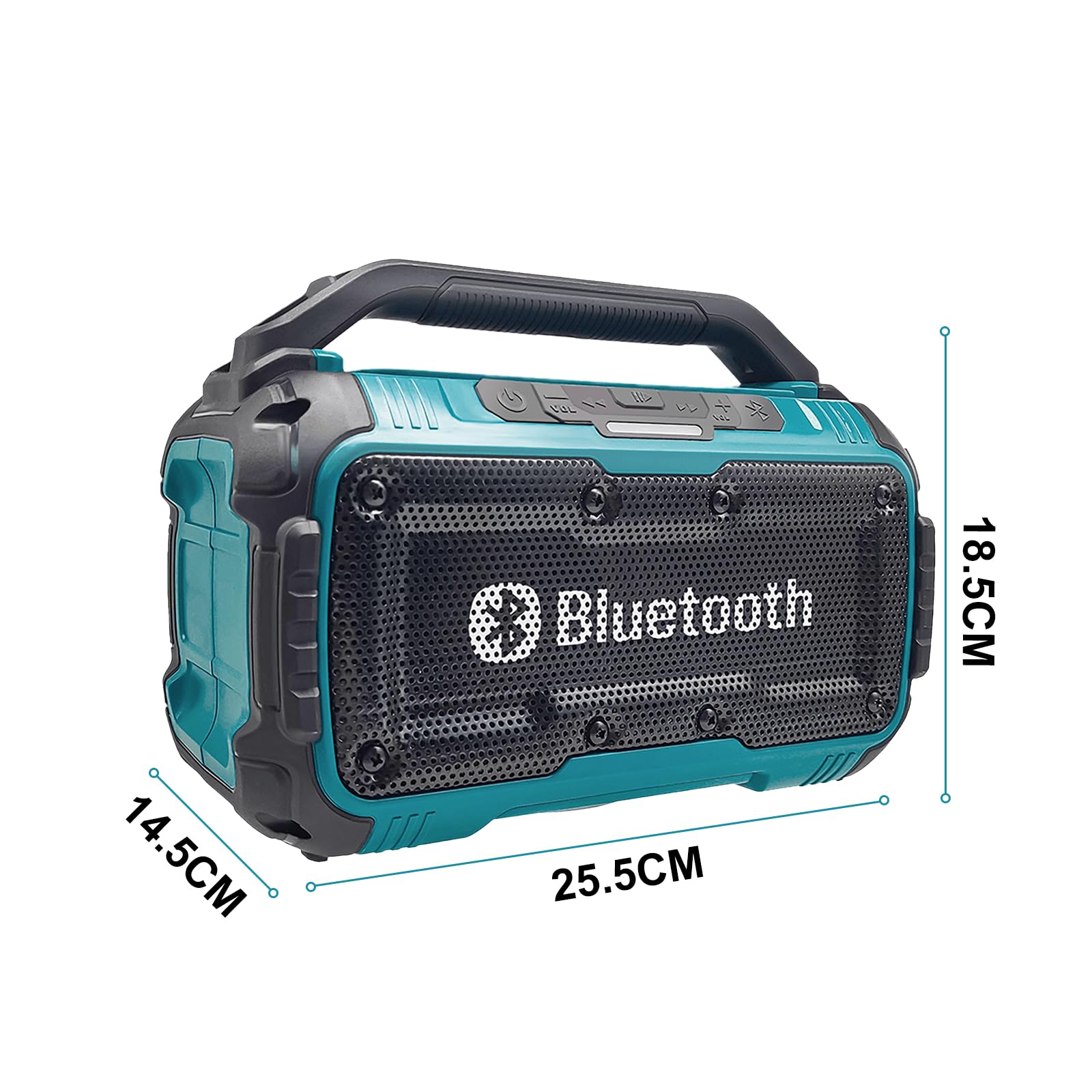 Altoparlante senza fili per Batterie,Altoparlante con doppio (senza batteria) | Altoparlante Bluetooth compatto,10 m di connessione,per la casa e le feste