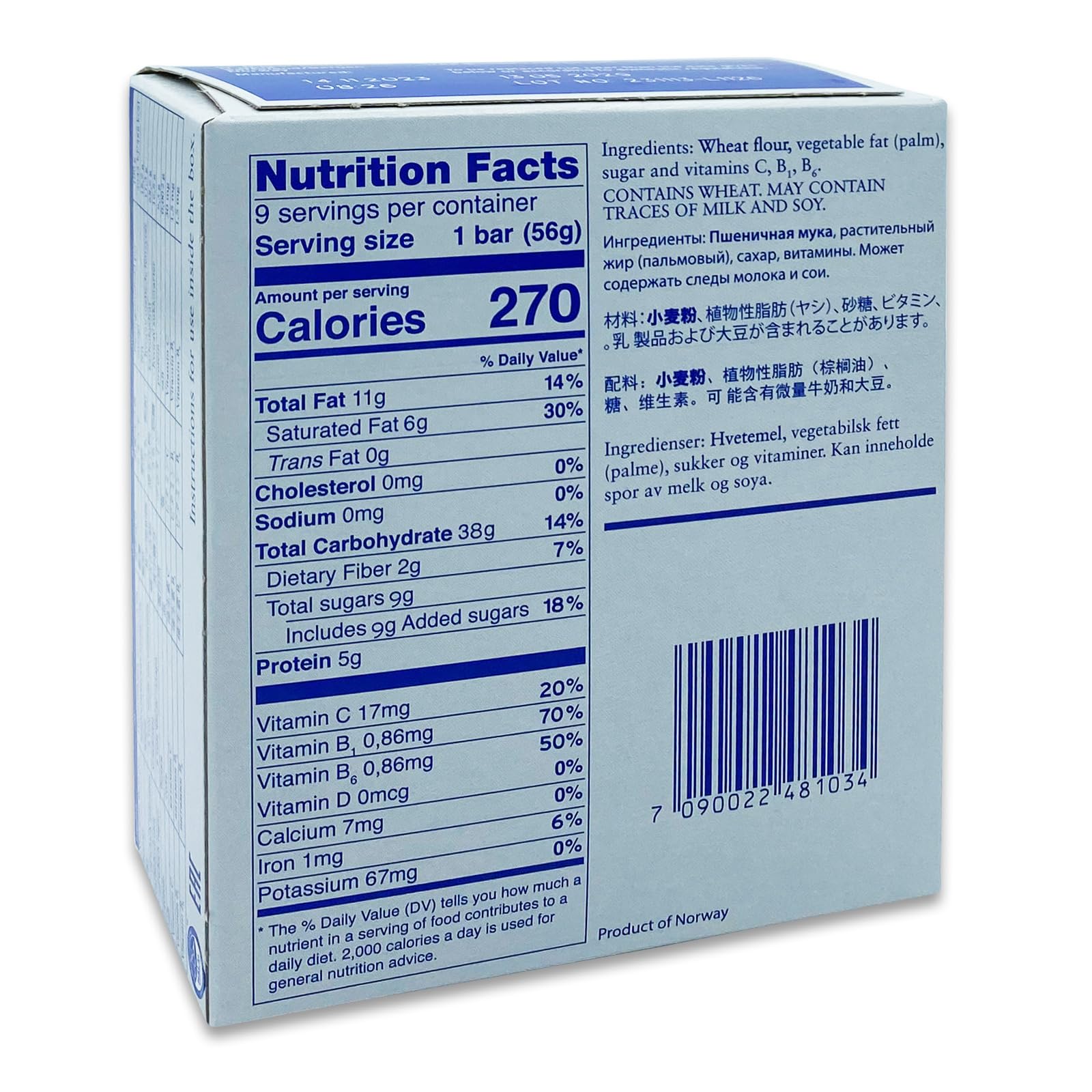 Überlebenspaket 12x Seven Oceans Notfallnahrung 500g + 6x Seven Oceans Wasser 500ml - 5,5 Jahre haltbar – Notration Emergency Food für Blackout & Krisen