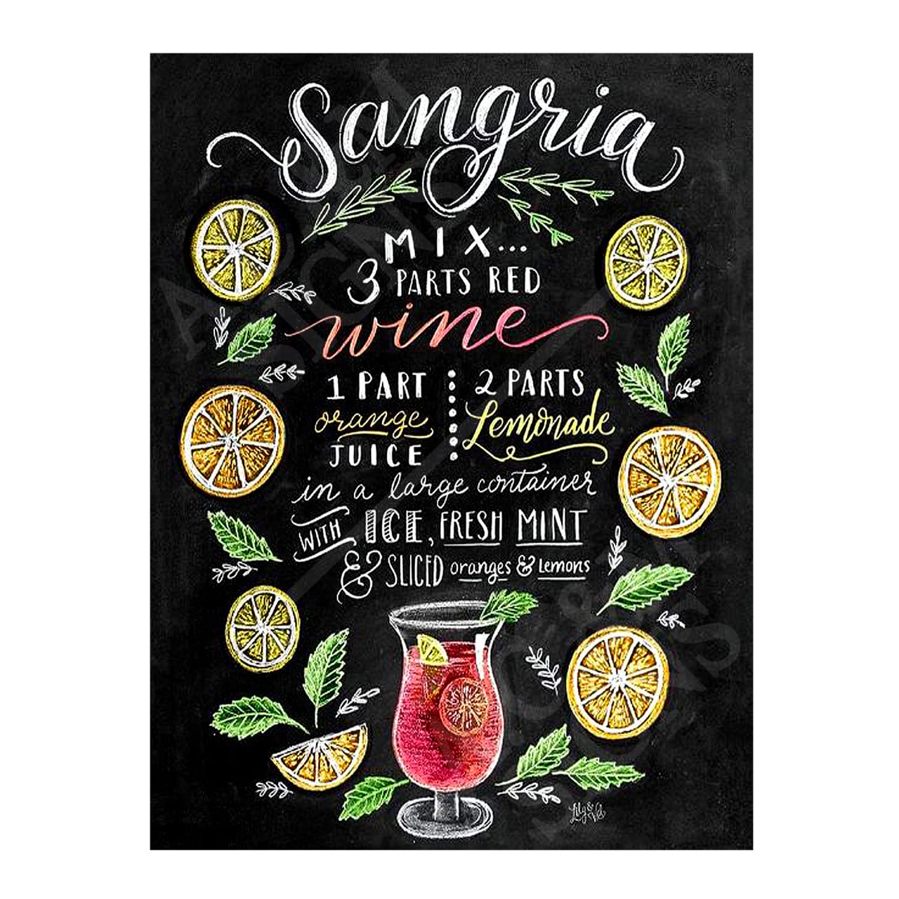 Sangria Sign Metal Plaque Aluminium Pub Tiki Home Bar Man Cave Cafe Wall Beer Shed Retro Ref0640 (10X8 inches (Approx)25cmx20cm)