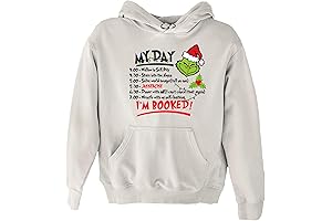 Merry Christmas Gifts: Funny Grinch I'm Booked Christmas Hoodie