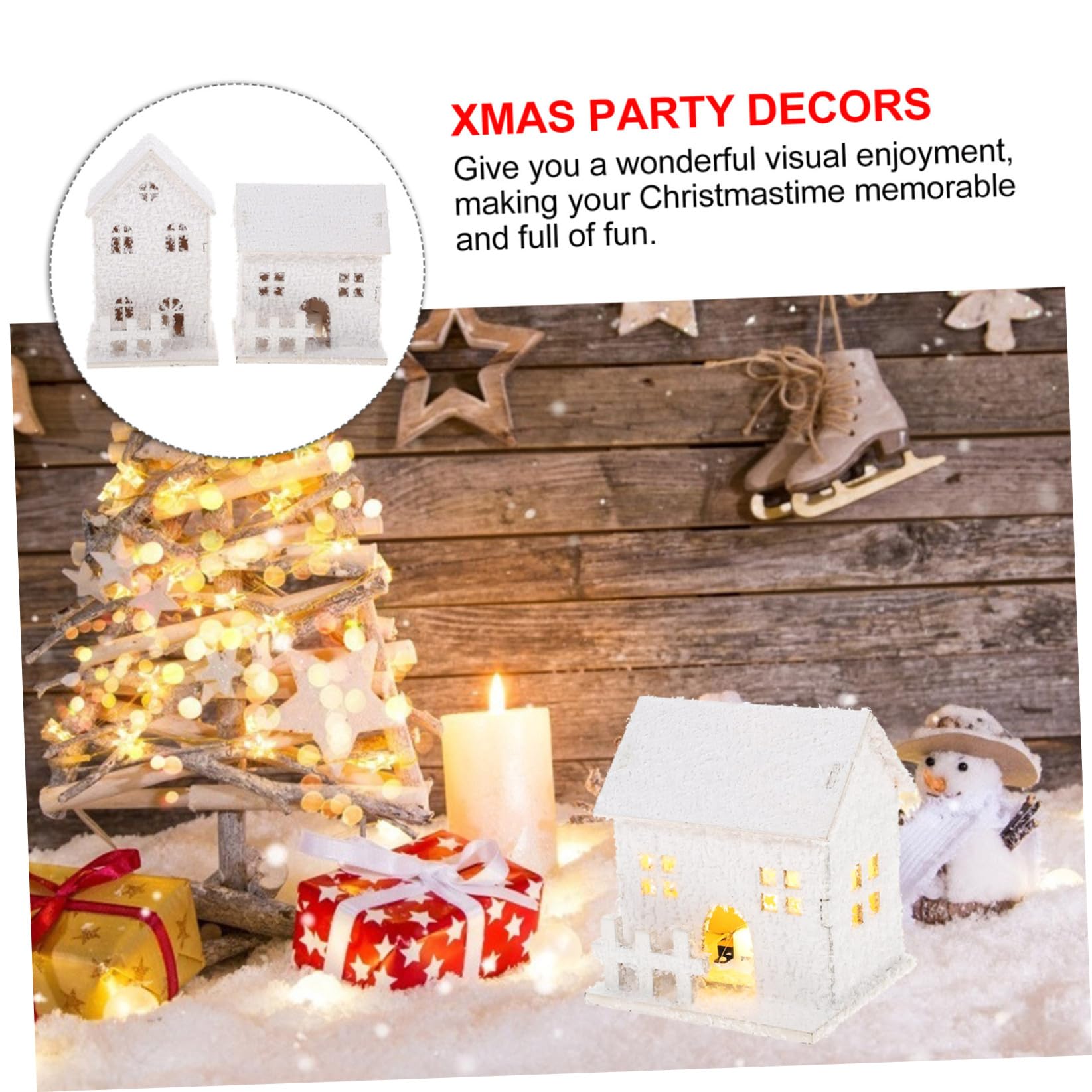 Didiseaon 4pezzi Decorazioni Natalizie Illuminazione Led Decorazioni Per Accessori Festivi Per Per