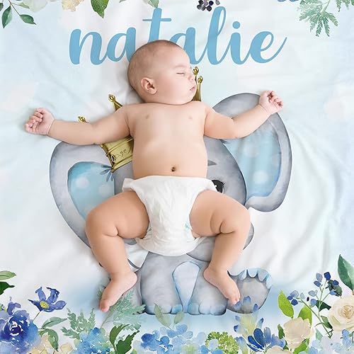 Miniatura 153 de Manta de bebé personalizada para niñas, manta de bebé personalizada con nombre, súper suave, mantas personalizadas con nombre para niños, mantas