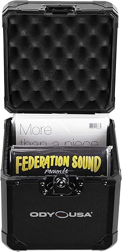 Miniatura 2 de Odyssey Cases 7 ViniloUtility Black Krom Case Capacidad para 60 discos