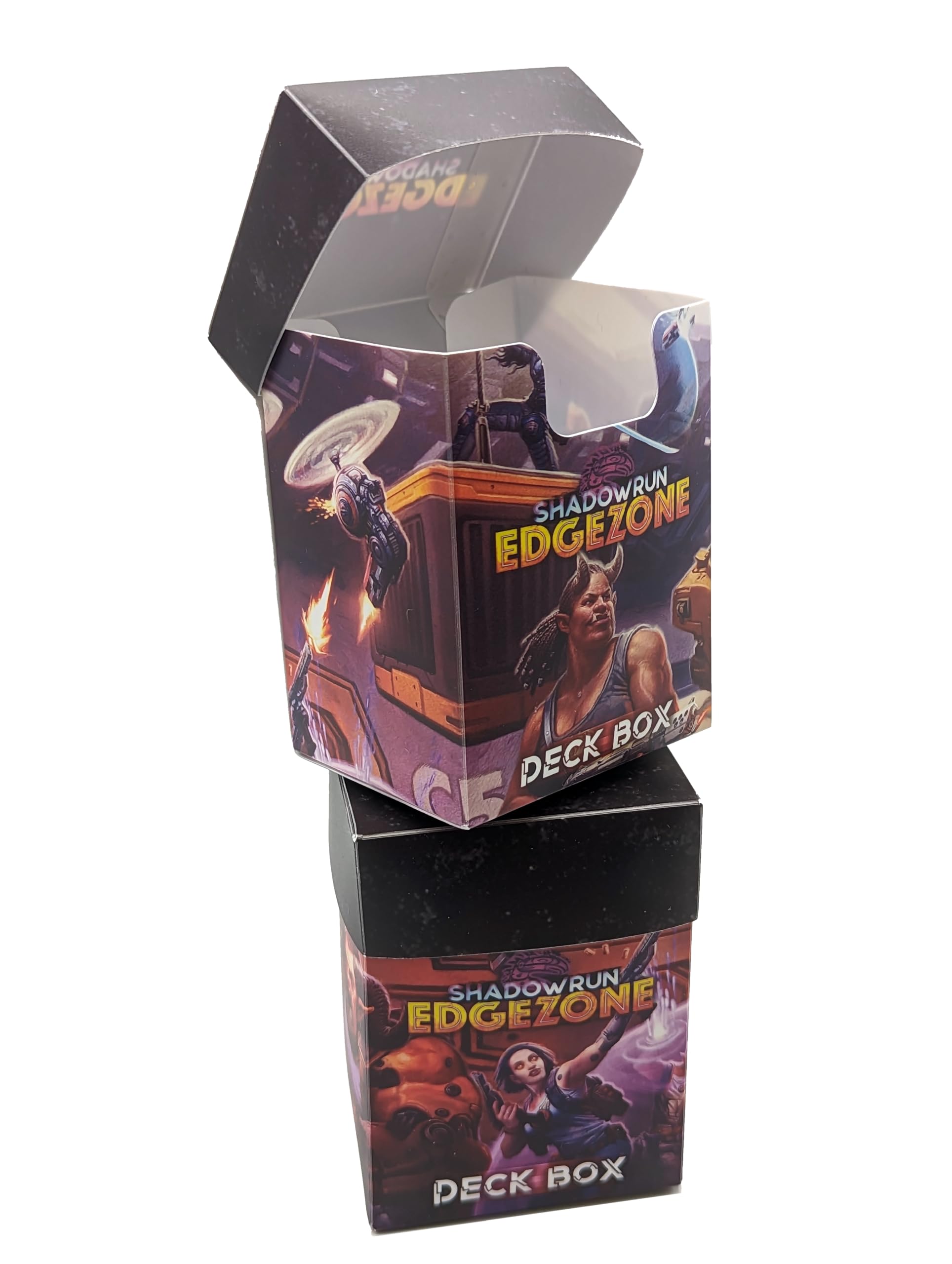 Shadowrun Edge Zone 2 Deck Box Set - Stylish Card Cases for Trading Card Game Enthusiasts by Catalyst Game Labs