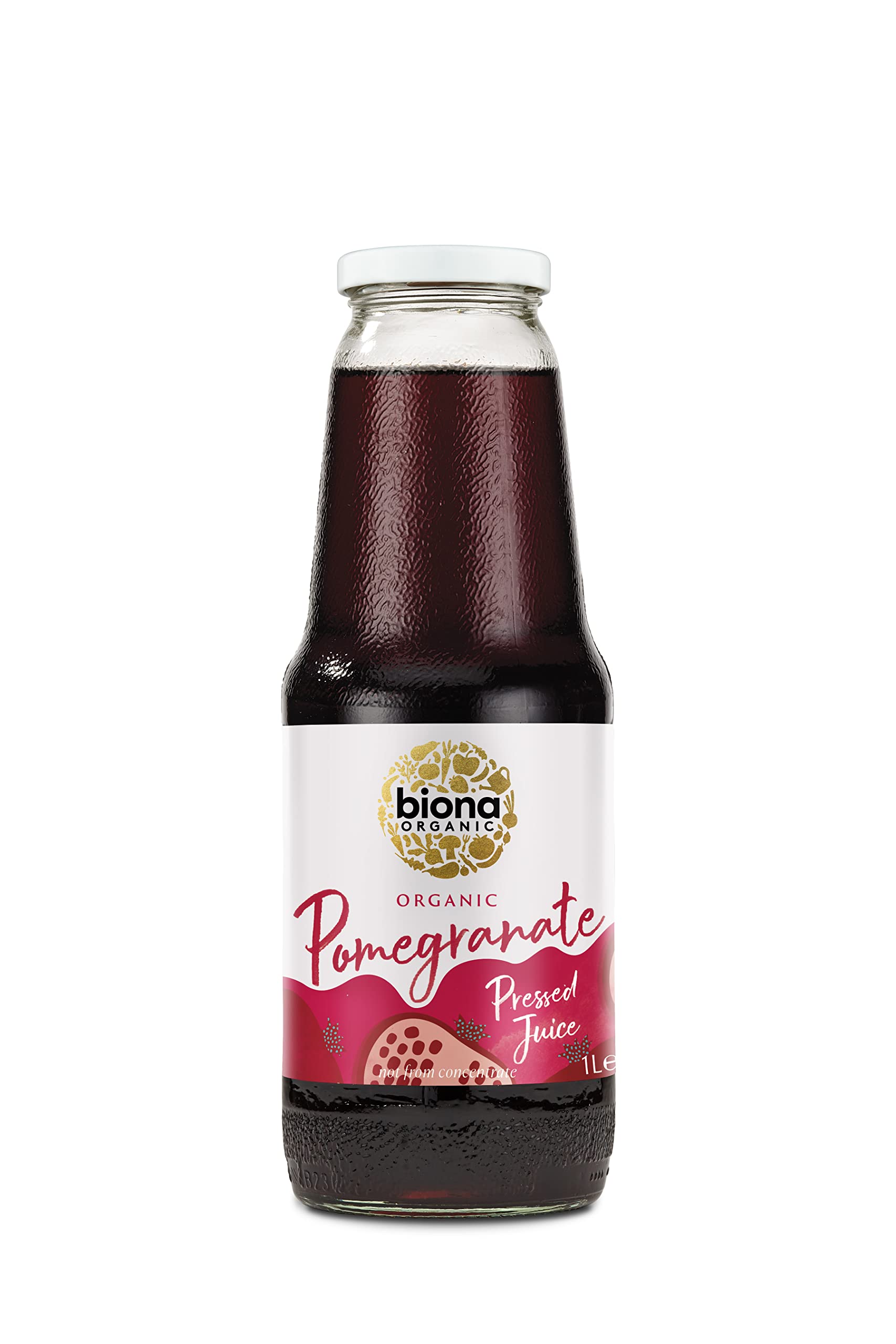 Biona Organic Pomegranate Juice Pure 1L - 4 Pack