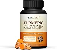 Vista 1 de Curcumina de cúrcuma 90 cápsulas vegetales con pimienta negra y jengibre para una mejor absorción 100% pura y natural Fabricado en la India