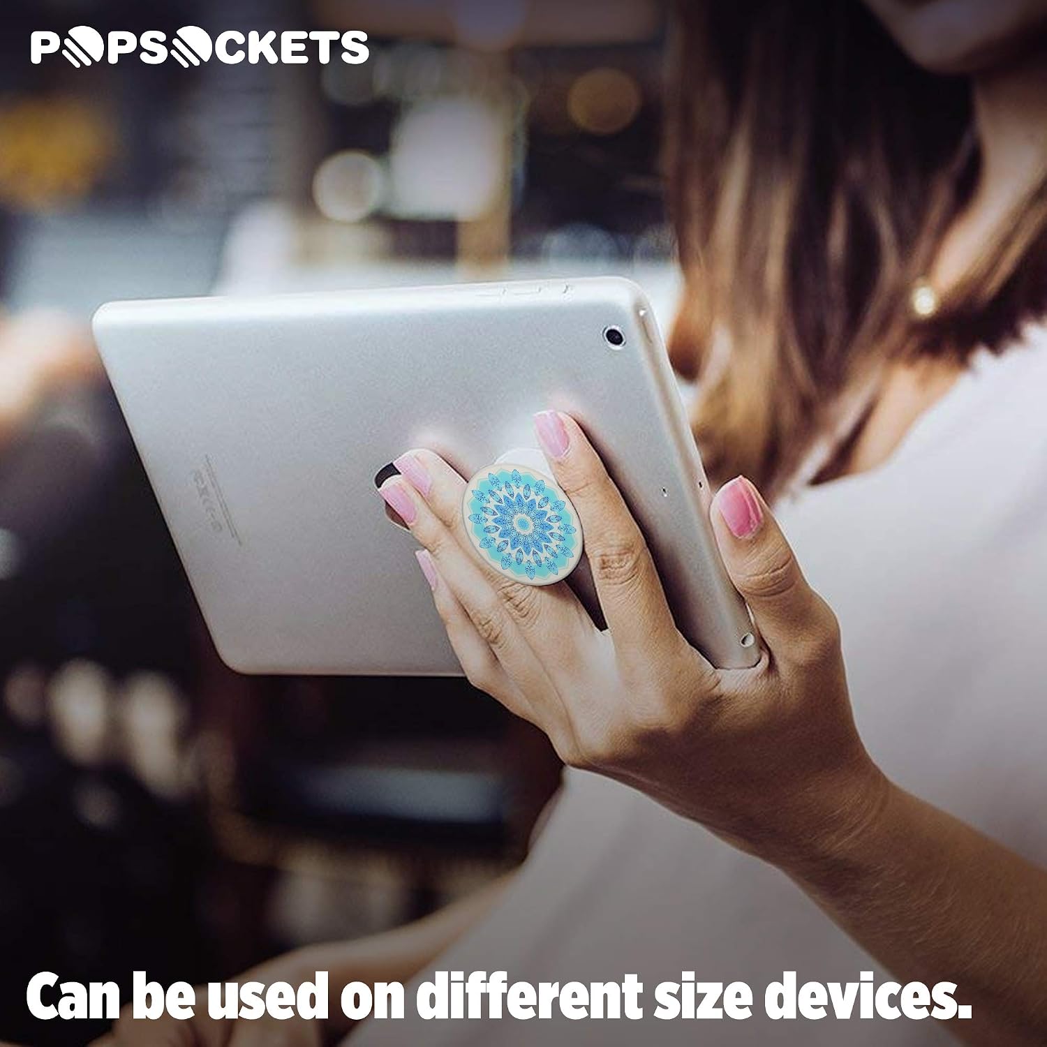 PopSockets: Collapsible Grip & Stand for Phones and Tablets - Blue Ice Star