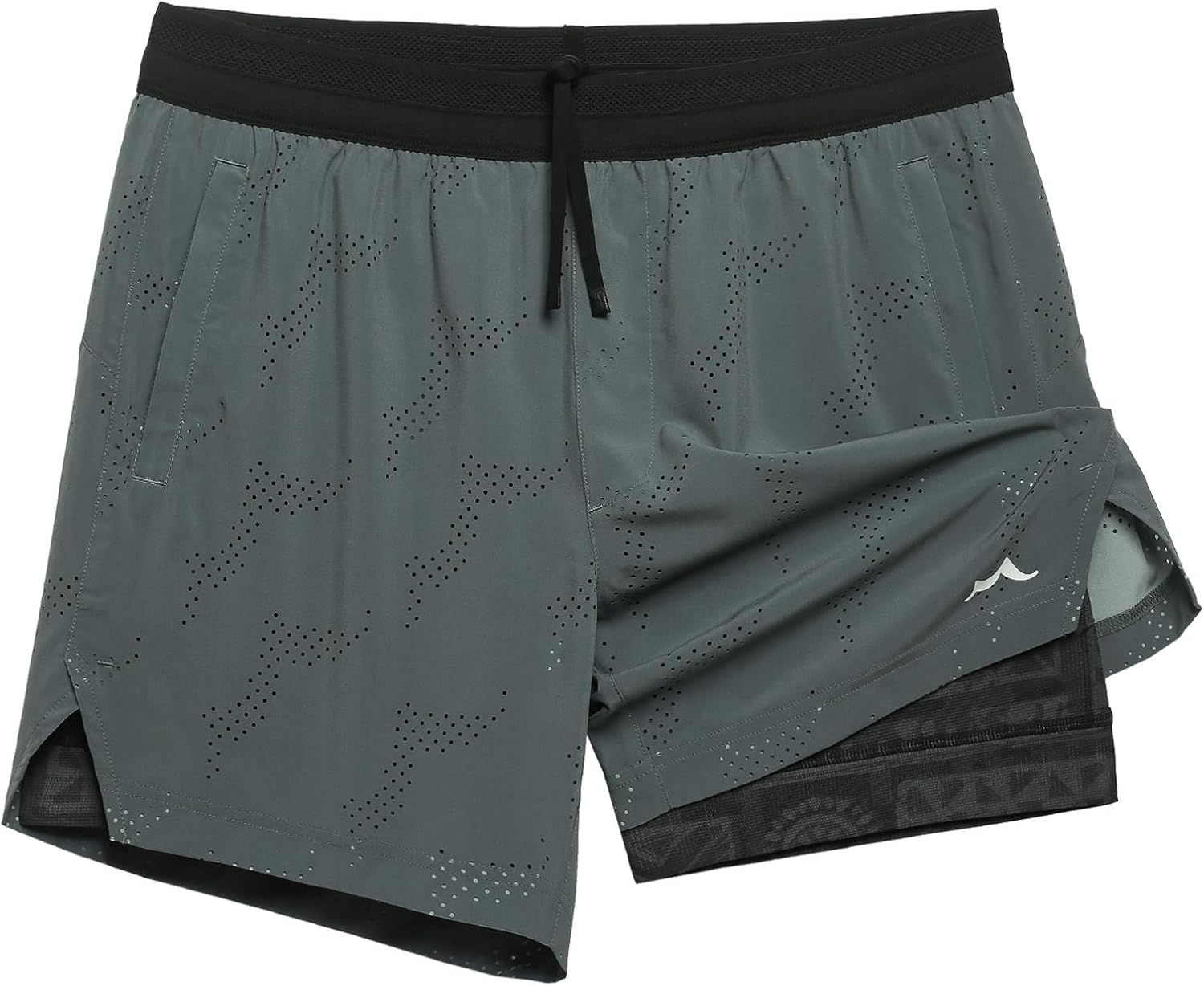 maamgic Men's 2 in 1 Gym Shorts 5 Inch Athletic Tennis Shorts Stretch Workout Running Shorts with Liner