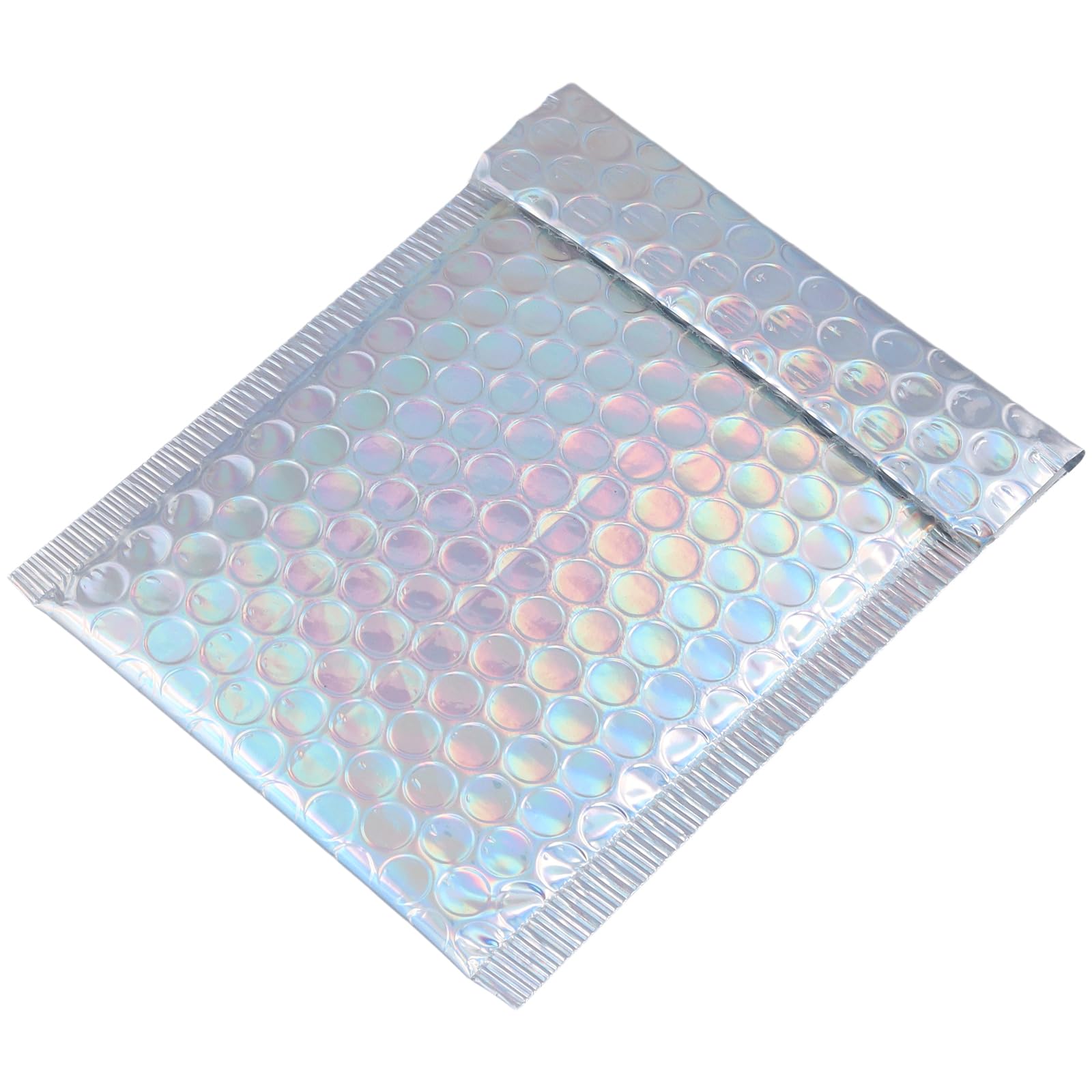 ZOENHOU Lot de 100 enveloppes à bulles pour envoi postal, rembourrées, autocollantes, imperméables et résistantes aux chocs - 12,7 x 15,2 cm - Argenté