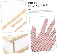 Vista 9 de STOBAZA Estante para verduras de espagueti, estante de secado de fideos, soporte de secado de pasta de madera, estante de secado para pasta doméstica