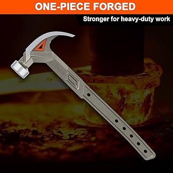 VANQUISH 20 oz Framing Hammer, Curved Claw Hammer with