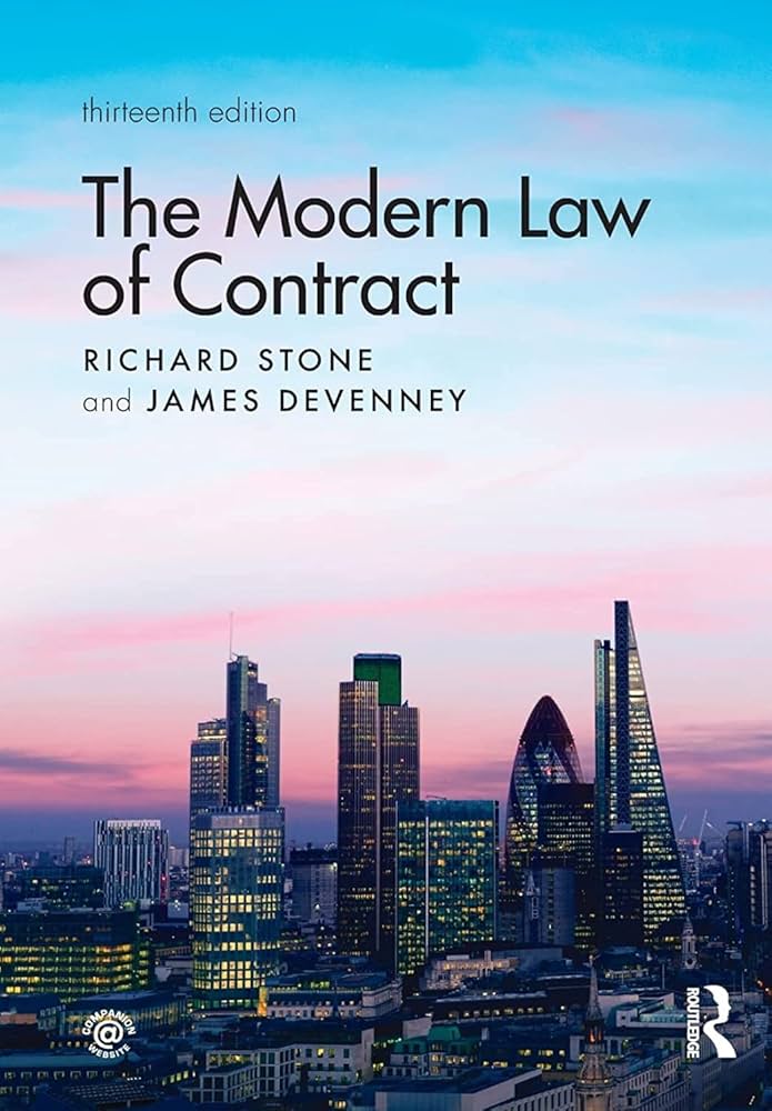 The Modern Law of Contract: Stone, Richard, Devenney, James The Modern Law of Contract: Stone, Richard, Devenney, James