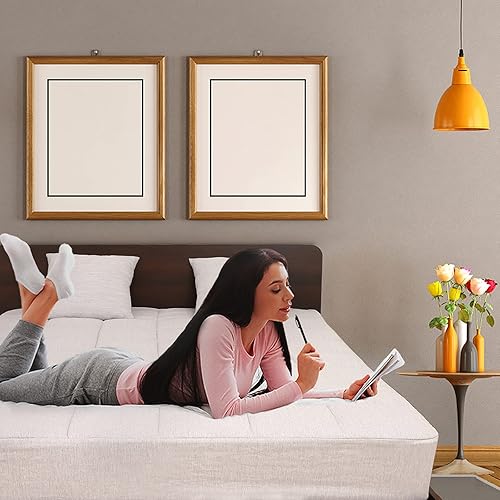 Miniatura 9 de Nelaukoko Funda de colchón tamaño King protector de colchón suave y transpirable parte superior acolchada ajustable de 3 a 16 pulgadas de