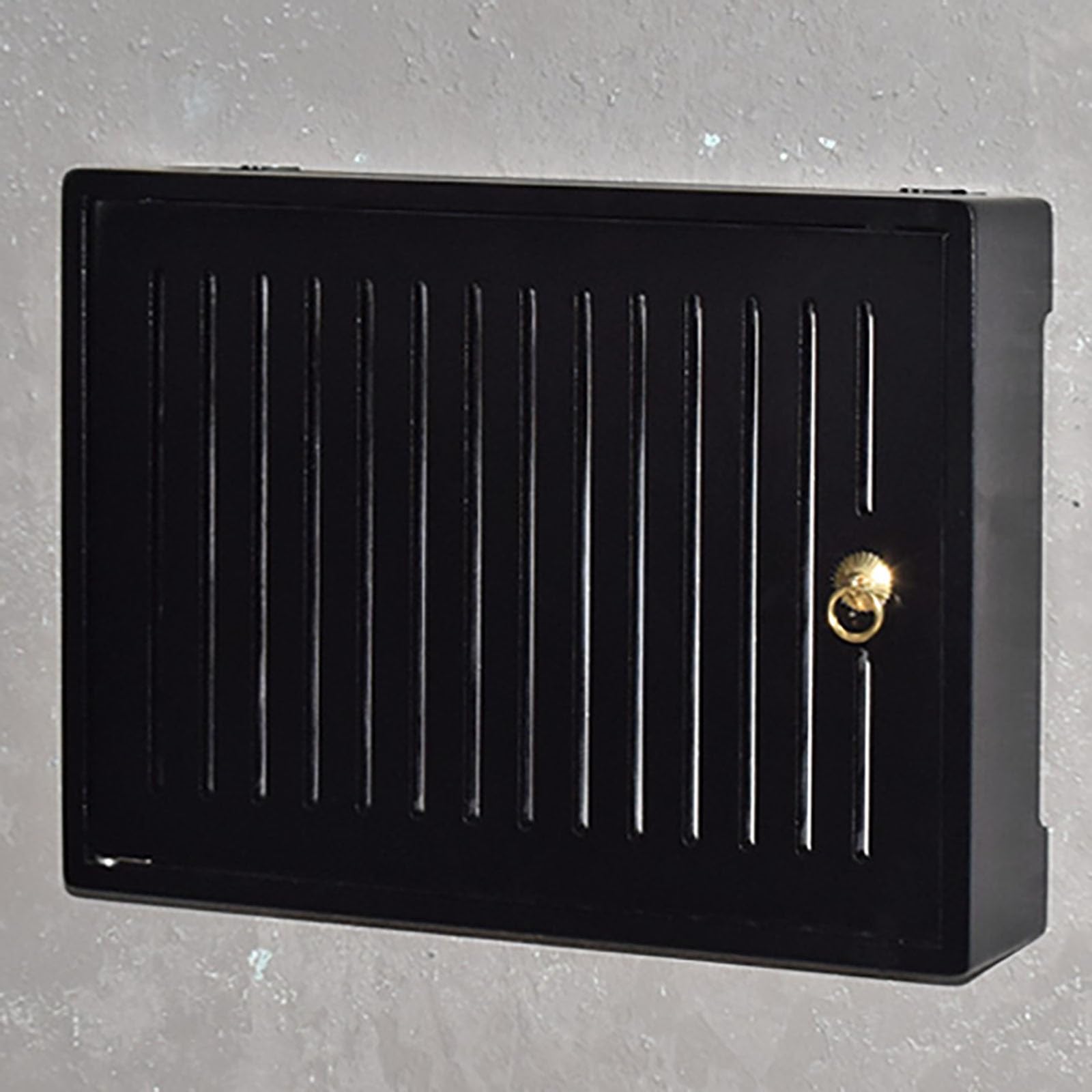 Wall Mounted WiFi Box Hider,WiFi Wireless Router Storage Box,Wooden Router Shelf,Router Cabinet for Office and Home(Black,L49.5 * 42cm/19.4 * 16.5in)