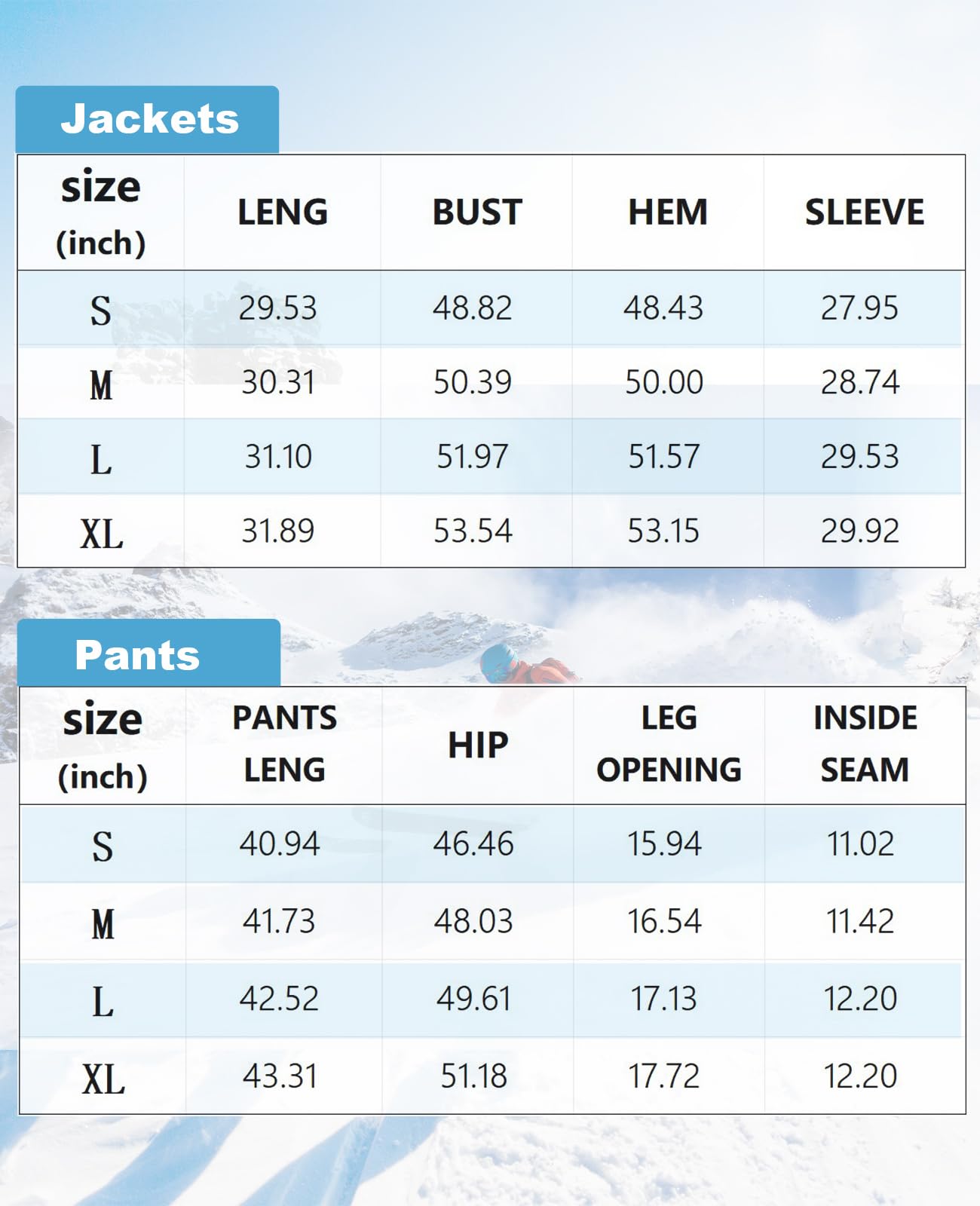 HOUZONIY Herren Damen Skianzug Schneeanzug Damen Skioverall Winter Warme Schnee Skifahren SäTze Outdoor Jumpsuit Mit Kapuze ReißVerschluss SkianzüGe Wasserdicht Snowboard Skisuit