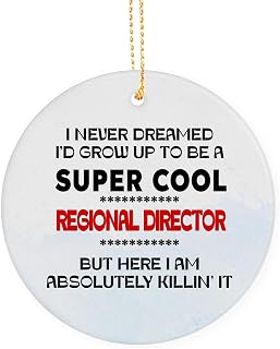 Cool Regional Director Appreciation Gift Ornament, Birthday, for Regional Director Gift, Coworker, Friends Keepsake Ornaments