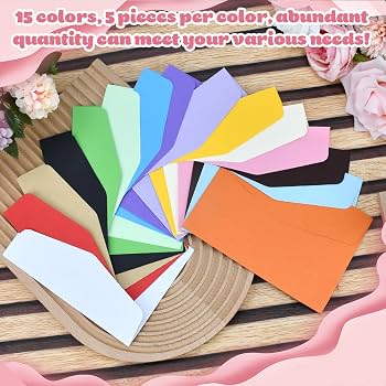 Lot De 70 Mini Enveloppes Colorées 11.5x8.2cm Avec 3 Feuilles De Stickers - Parfait Pour Cartes DIY, Vœux Et Photos