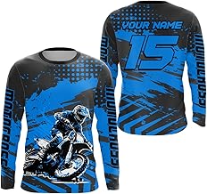 Motocross Jersey for Men, Women & Kids Off-Road Dirt Bike Shirt MX Motorcycle Racing Long Sleeve with UPF 30+