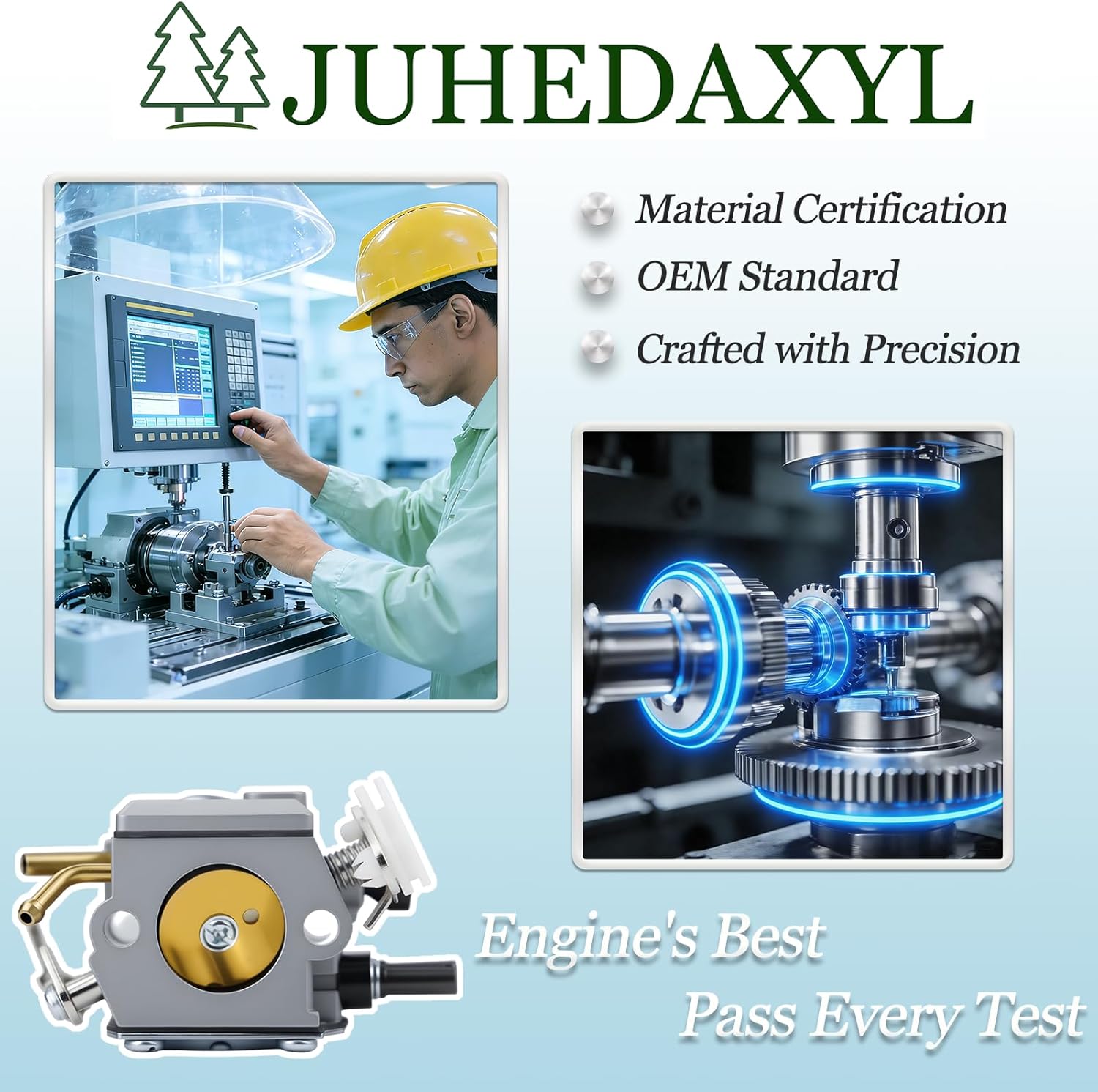 DCS6401 Carburetor Kit Compatible With Dolmar PS-630 6300 6400 7300 7310 7900 7910 Chainsaw For Makita DCS6401 DCS6421 DCS7301 DCS7901 EA7300PR EA7900PR C3M-DM18A Chainsaw Parts With Tune Up Kit